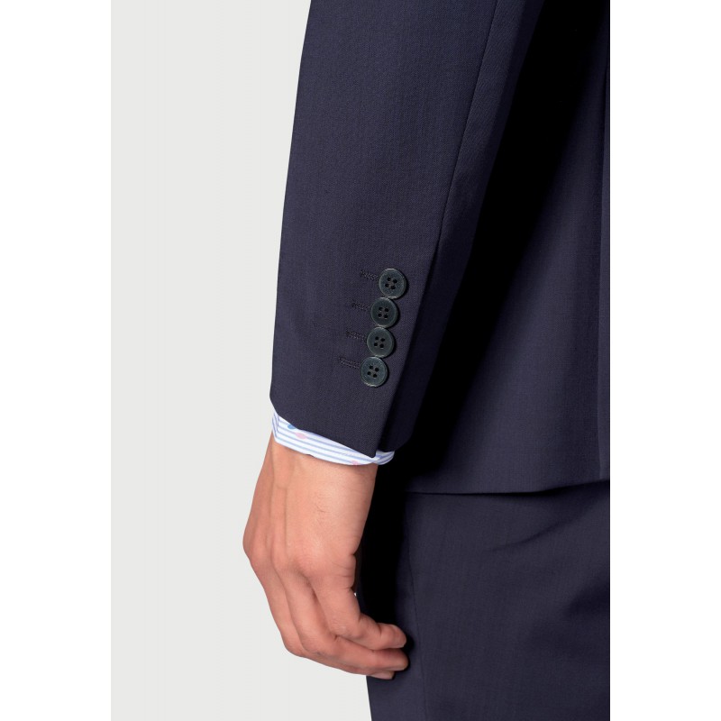 Suits Brook Taverner Tailored Fit Cassino Mid Blue Washable Suit £236.40