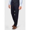 Three Piece Suits Brook Taverner Tailored Fit Gower Navy Linen Blend Suit - Waistcoat Optional £214.80