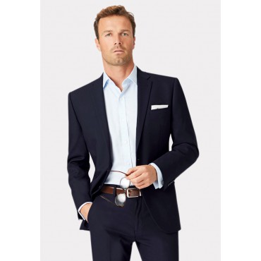 Three Piece Suits Brook Taverner Tailored Fit Dijon Navy Suit - Waistcoat Optional £150.00