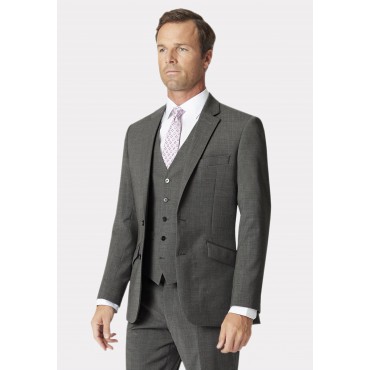 Waistcoats Brook Taverner Tailored Fit Avalino Grey Suit - Waistcoat Optional £236.40