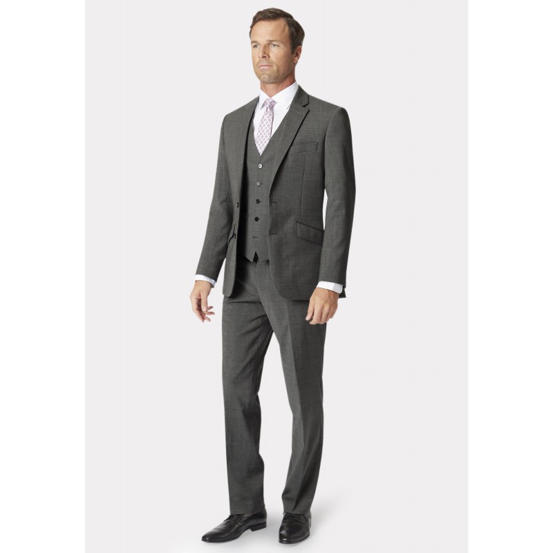 Waistcoats Brook Taverner Tailored Fit Avalino Grey Suit - Waistcoat Optional £236.40