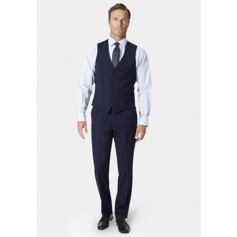 Waistcoats Brook Taverner Tailored Fit Avalino Mid Blue Suit - Waistcoat Optional-BT-AVALINO-SUIT-H £236.40