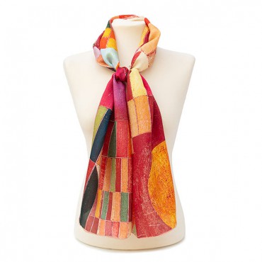 Scarves Fox and Chave Paul Klee Bauhaus Castle and Sun Silk Habotai Scarf £27.00