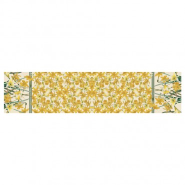 Scarves Fox and Chave Daffodils Habotai Scarf £27.00