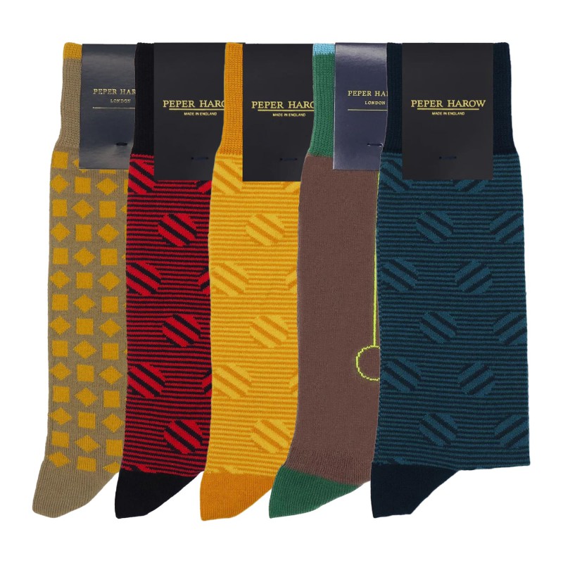 Men PEPER HAROW Mens Socks Bundle - The Classic Mix £41.00