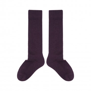 Women PEPER HAROW Womens Wool Boot Socks - Purple £20.00