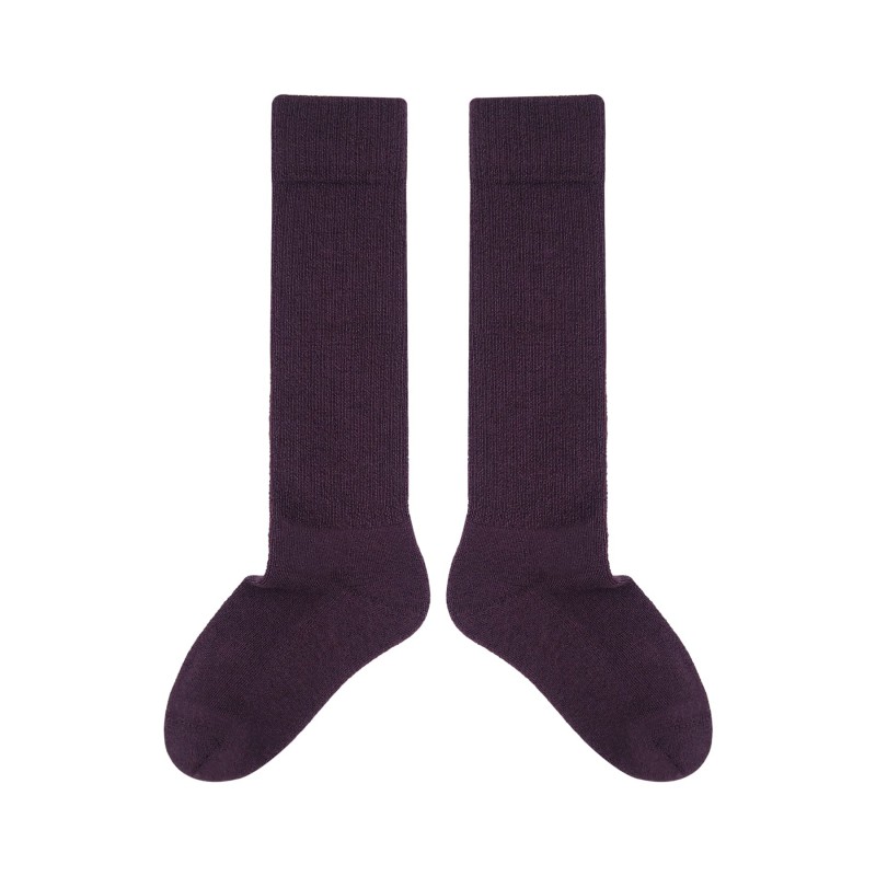 Women PEPER HAROW Womens Wool Boot Socks - Purple £20.00