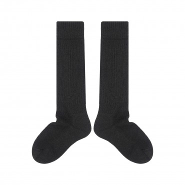 Women PEPER HAROW Womens Wool Boot Socks - Charcoal £20.00