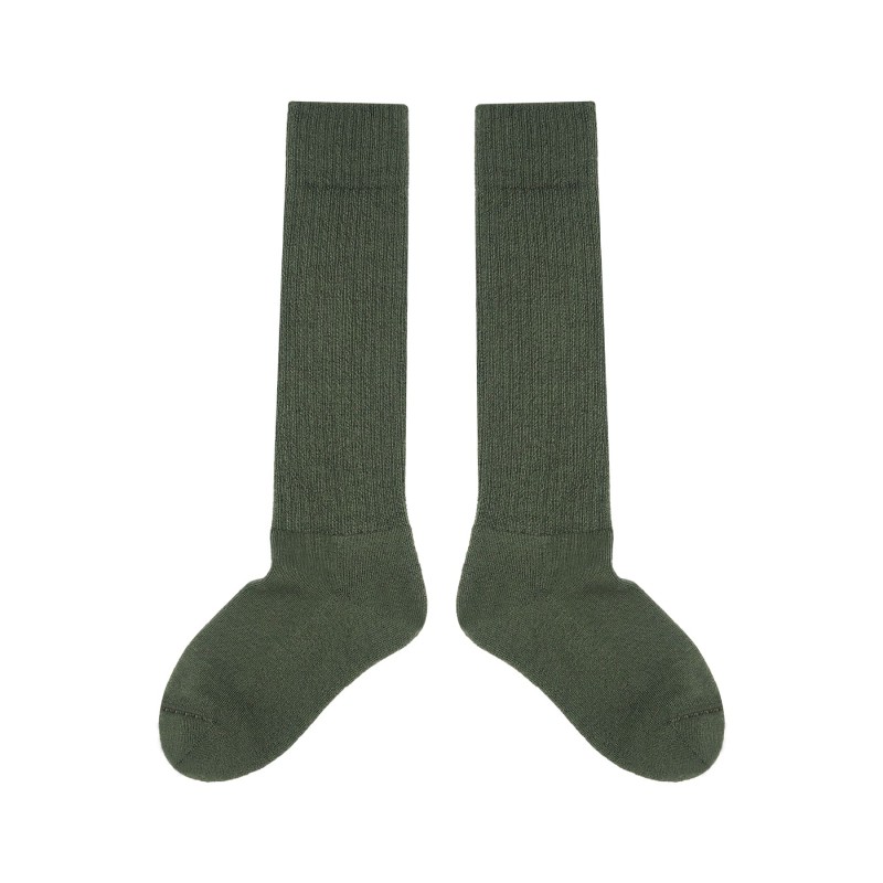 Women PEPER HAROW Womens Wool Boot Socks - Olive £20.00