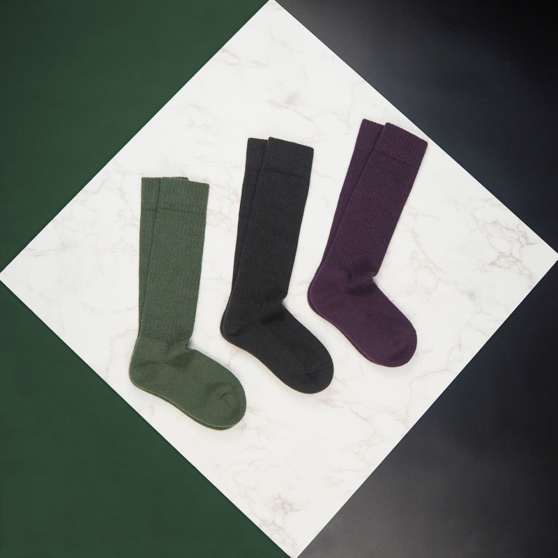 Women PEPER HAROW Womens Wool Boot Socks - Olive £20.00