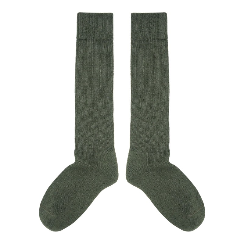 Men PEPER HAROW Mens Wool Boot Socks - Olive £21.00