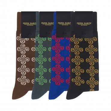 Men PEPER HAROW Knot Mens Socks Bundle - Heritage £54.00