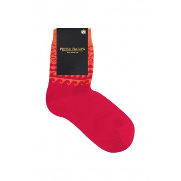 Women PEPER HAROW Wave Womens Socks - Orange £14.00