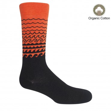 Men PEPER HAROW Wave Mens Socks - Orange £16.00