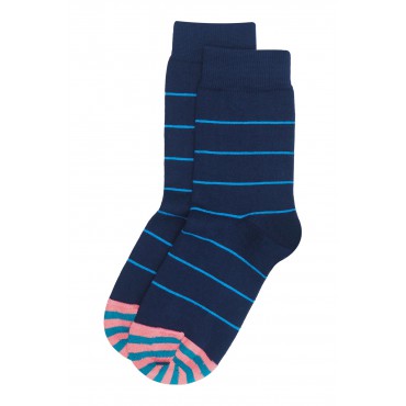 Women PEPER HAROW Thin Stripe Womens Socks - Navy £14.00