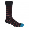 Men PEPER HAROW Thin Stripe Mens Socks - Black £15.00