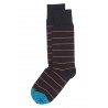 Men PEPER HAROW Thin Stripe Mens Socks - Black £15.00