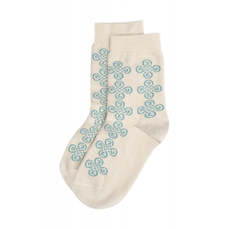 Women PEPER HAROW Knot Womens Socks - Beige £14.00