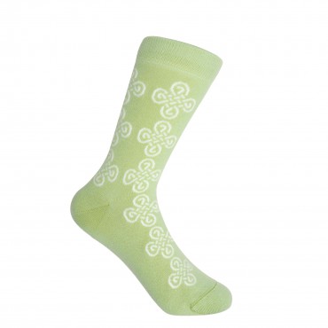 Women PEPER HAROW Knot Womens Socks - Lime £14.00