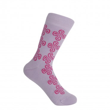 Women PEPER HAROW Knot Womens Socks - Lilac £14.00