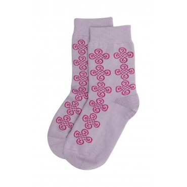 Women PEPER HAROW Knot Womens Socks - Lilac £14.00