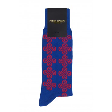 Men PEPER HAROW Knot Mens Socks - Blue £15.00