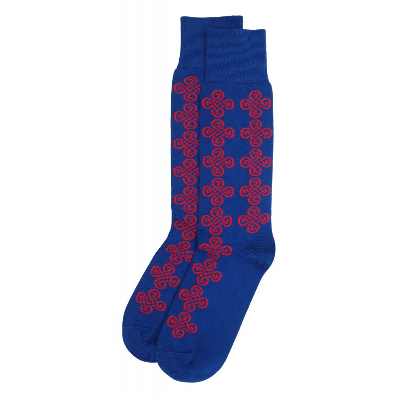 Men PEPER HAROW Knot Mens Socks - Blue £15.00