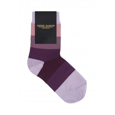 Women PEPER HAROW Block Stripe Womens Socks - Twilight £14.00