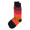 Men PEPER HAROW Block Stripe Mens Socks - Volcano £15.00