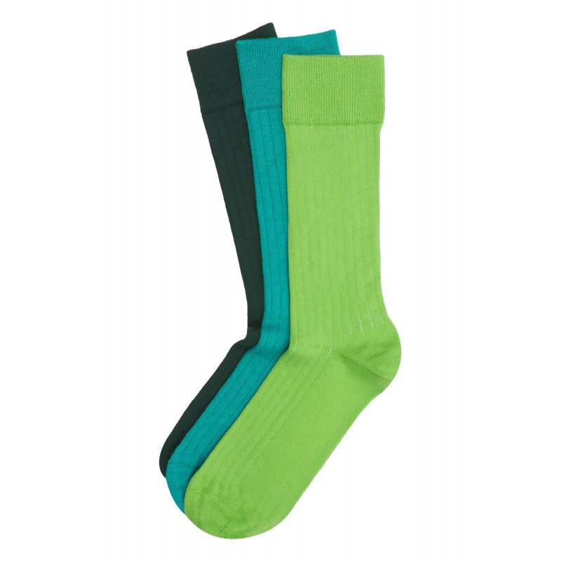 Men PEPER HAROW 3 Pack Essential Mens Socks - Verdant £33.00