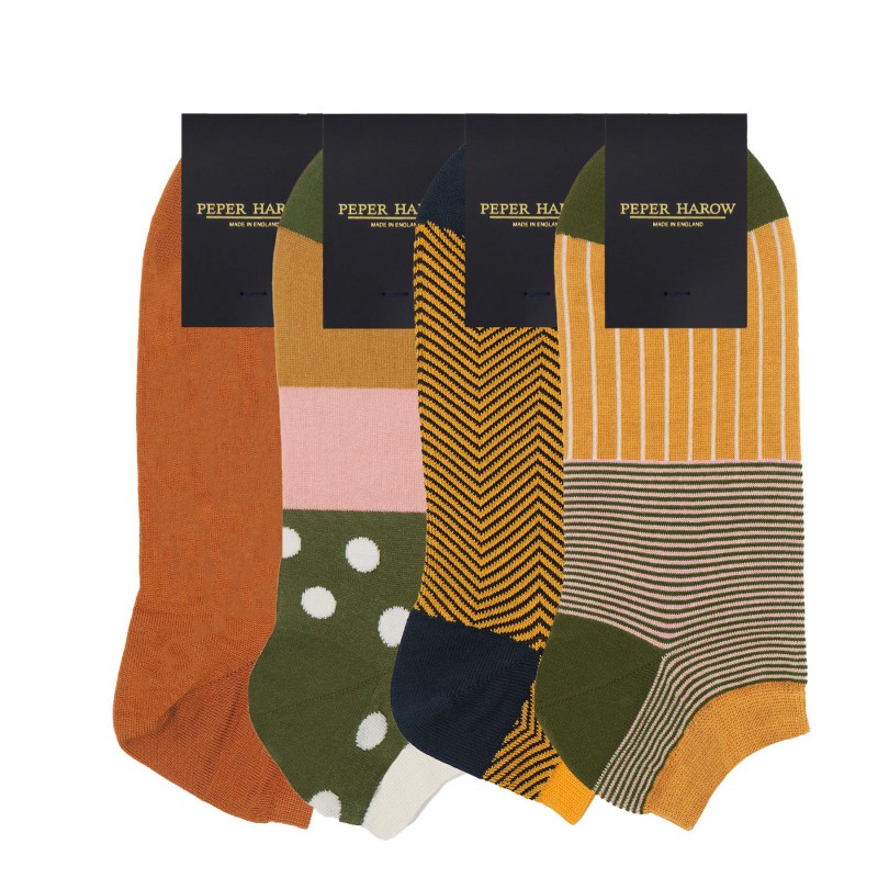 Men PEPER HAROW Mens Trainer Socks Bundle - Sunburst £40.00