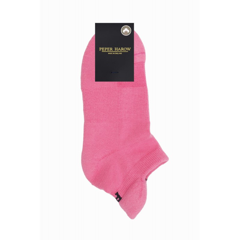 Women PEPER HAROW Organic Womens Trainer Sport Socks - Pink £10.00