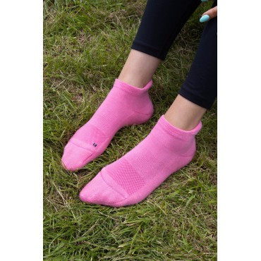 Women PEPER HAROW Organic Womens Trainer Sport Socks - Pink £10.00