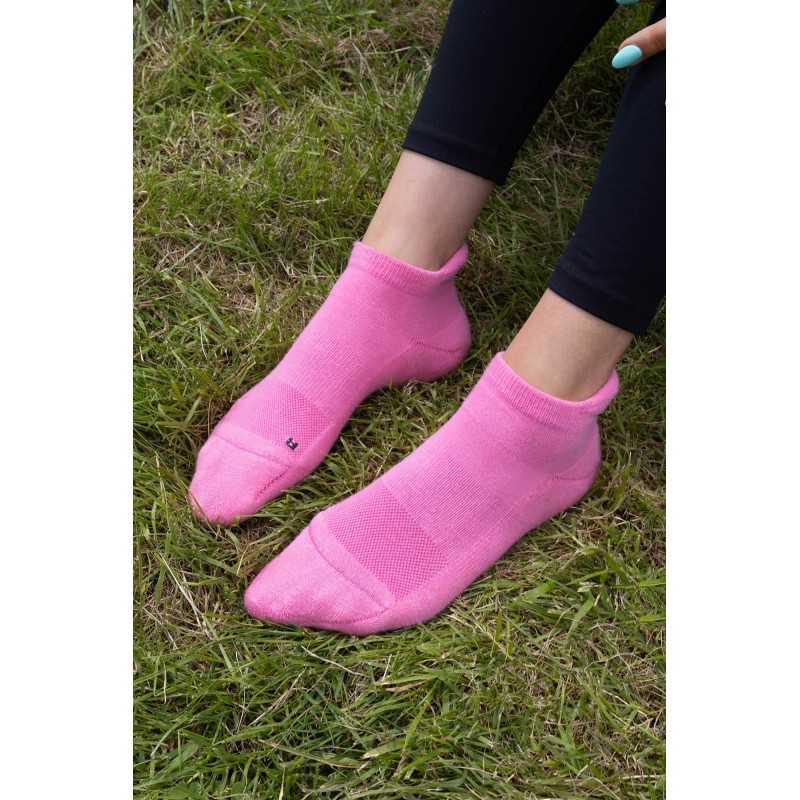 Women PEPER HAROW Organic Womens Trainer Sport Socks - Pink £10.00