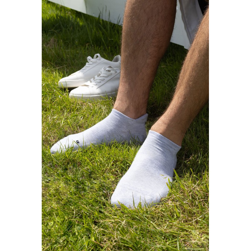 Men PEPER HAROW Organic Mens Trainer Sport Socks - Grey £13.00