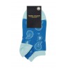 Women PEPER HAROW Paisley Womens Trainer Socks - Blue £10.00