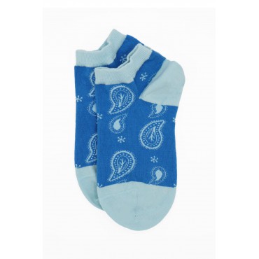 Women PEPER HAROW Paisley Womens Trainer Socks - Blue £10.00