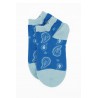 Women PEPER HAROW Paisley Womens Trainer Socks - Blue £10.00