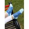 Women PEPER HAROW Paisley Womens Trainer Socks - Blue £10.00