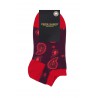 Women PEPER HAROW Paisley Womens Trainer Socks - Burgundy £10.00