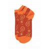 Men PEPER HAROW Paisley Mens Trainer Socks - Orange £12.00