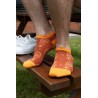 Men PEPER HAROW Paisley Mens Trainer Socks - Orange £12.00