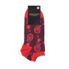 Men PEPER HAROW Paisley Mens Trainer Socks - Burgundy £13.00