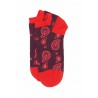 Men PEPER HAROW Paisley Mens Trainer Socks - Burgundy £13.00