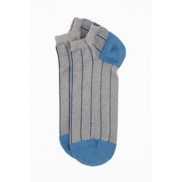 Men PEPER HAROW Pin Stripe Mens Trainer Socks - Grey £12.00