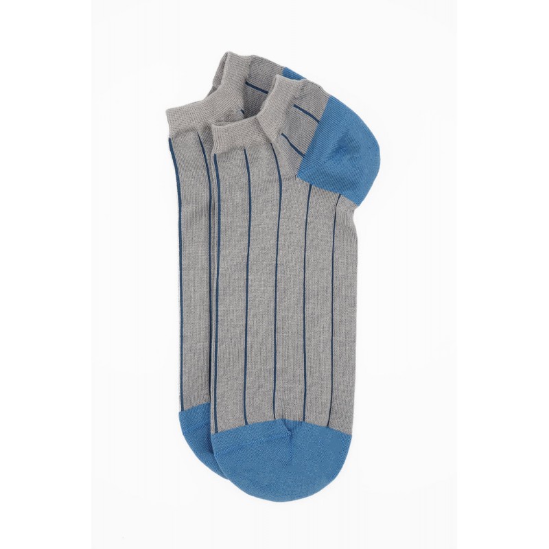 Men PEPER HAROW Pin Stripe Mens Trainer Socks - Grey £12.00