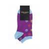 Women PEPER HAROW Peace Womens Trainer Socks - Purple £10.00