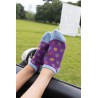 Women PEPER HAROW Peace Womens Trainer Socks - Purple £10.00