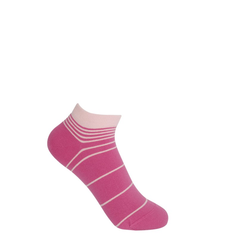 Women PEPER HAROW Retro Stripe Womens Trainer Socks - Pink £10.00