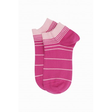 Women PEPER HAROW Retro Stripe Womens Trainer Socks - Pink £10.00